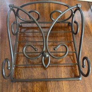 Princess House Dark Bronze Metal Napkin & Letter Holder